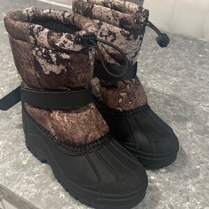 Kids Camouflage Snow Boots